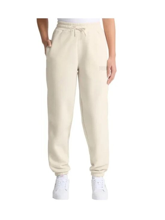 Puma Pants - Puma Women's Plus Size XXL Cream Fleece Puma Jogger Sweatpants NWT